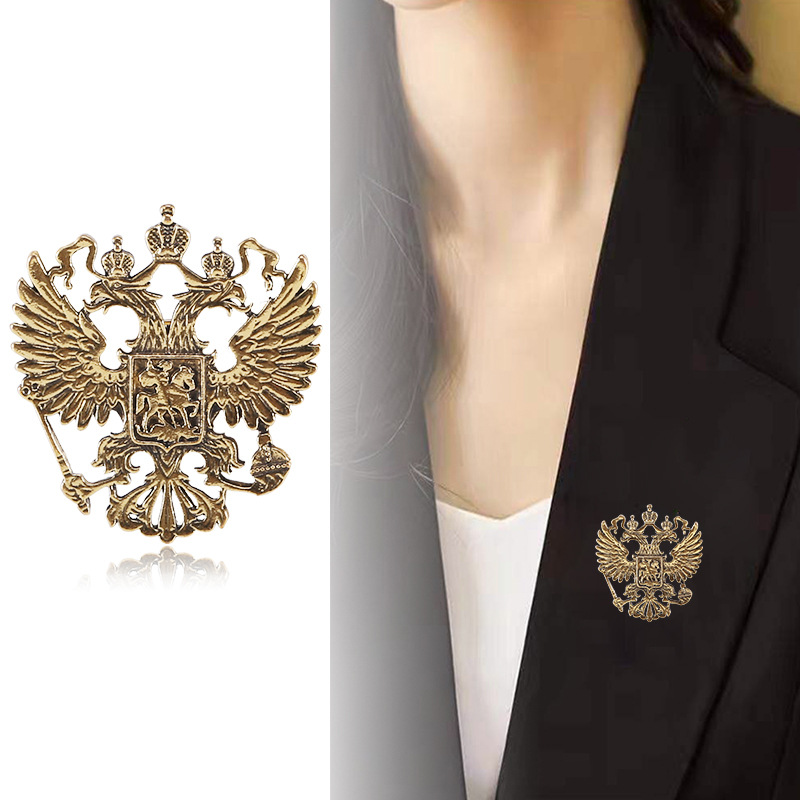 Women'S Eagles Accessories - 新しいヴィンテージイーグルブローチ合金動物ラペルピンスーツシャツバッジコサージュジュエリーブローチ女性男性衣類アクセサリー