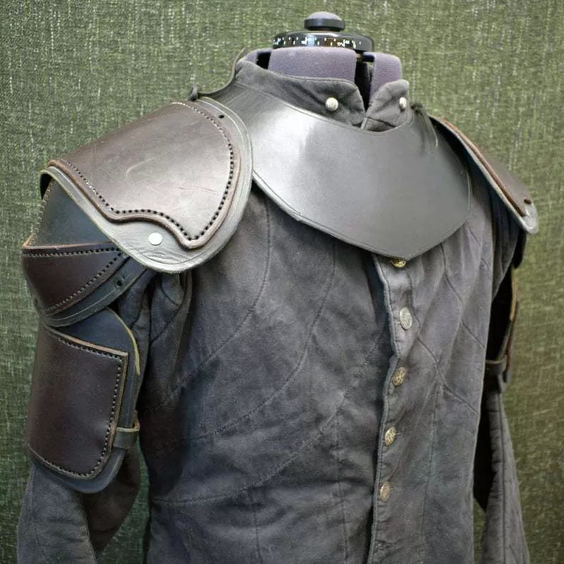 Women'S Viking Accessories - 中世バイキング騎士戦士肩ガード鎧肩甲北欧海賊コスプレ衣装ルネッサンス Larp 小道具男性女性のための