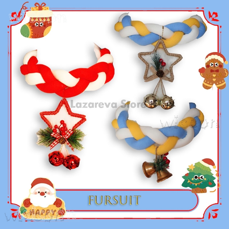 Women Accessories Store - Lazareva Store BFursuit ベルチョーカー付きピグテールユニークなアクセサリーアニメエクスコスプレ衣装クリスマスギフト高品質