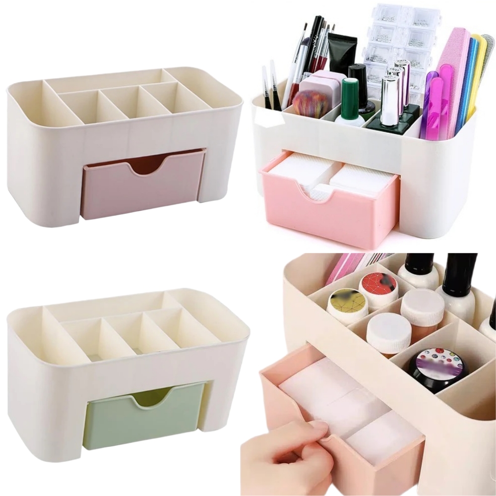 Women Accessories Organizer - ネイルアートオーガナイザーデスクトップ引き出し化粧品収納ボックス化粧ブラシオーガナイザーボックスジュエリー口紅マスクコンパートメント