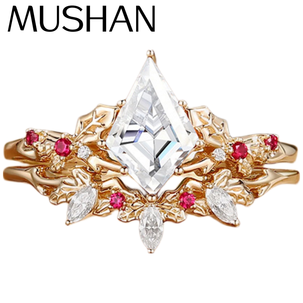 Women Accessories Dropshipping - MUSHAN カスタムジュエリー 925 スターリングシルバーリング モアサナイト D