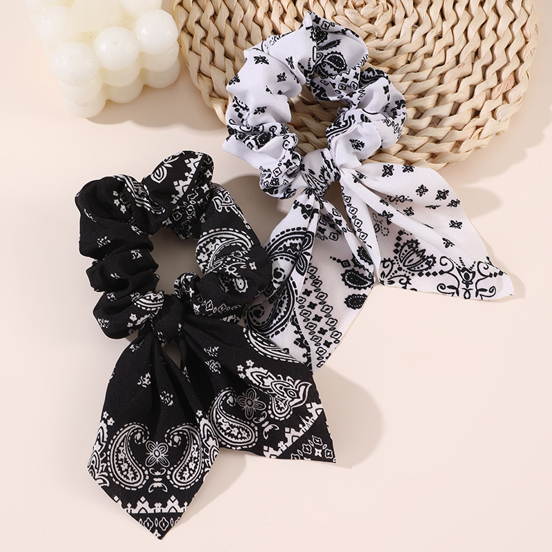 2個/セット プリントヘアシュシュ – かわいい柄の伸縮性タ - Hair Tie Velvet のレビューと価格