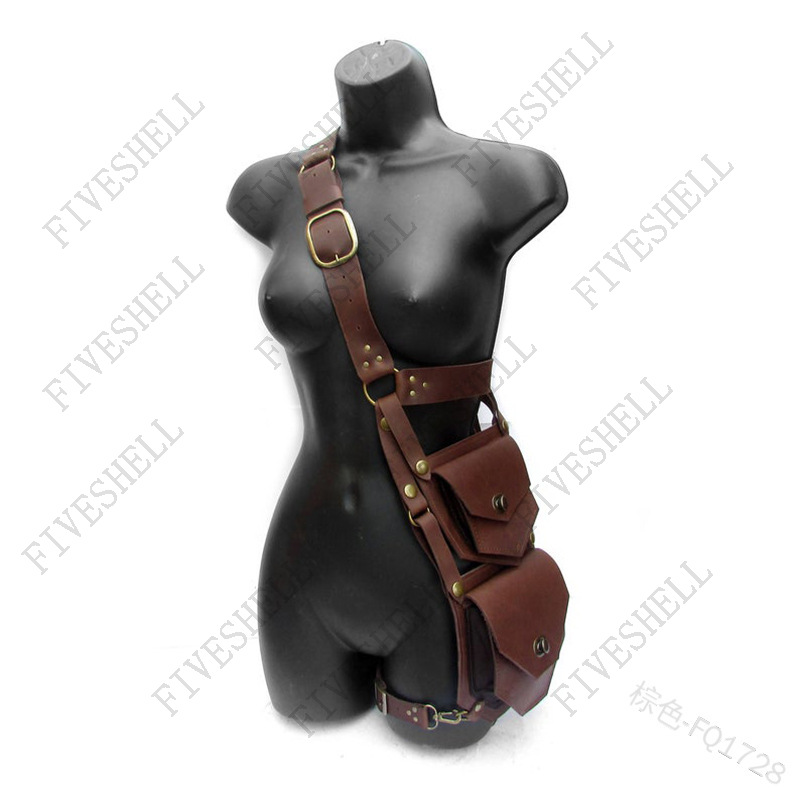 中世ルネッサンスウエスト PU ベルトウエストポーチバッグ衣 - Women'S Viking Accessories のレビューと価格