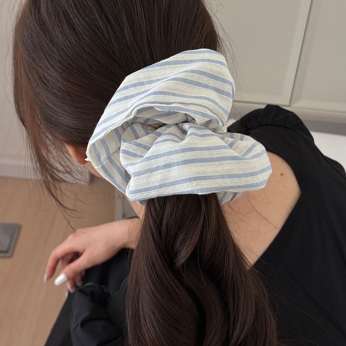 大きなヘアバンド、女性用アクセサリー、女の子用ゴム製韓国風伸 - Hair Tie Velvet のレビューと価格