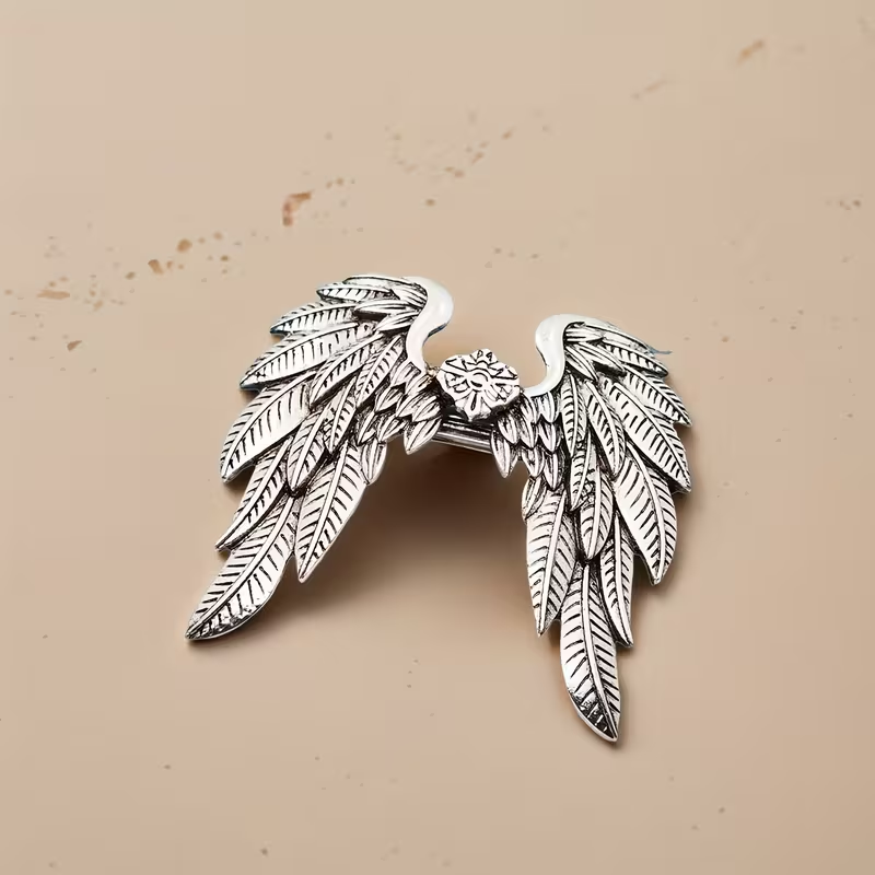 1pc バイキングエンジェルウィングヘアピン、女性用古代ノル - Women'S Viking Accessories のレビューと価格