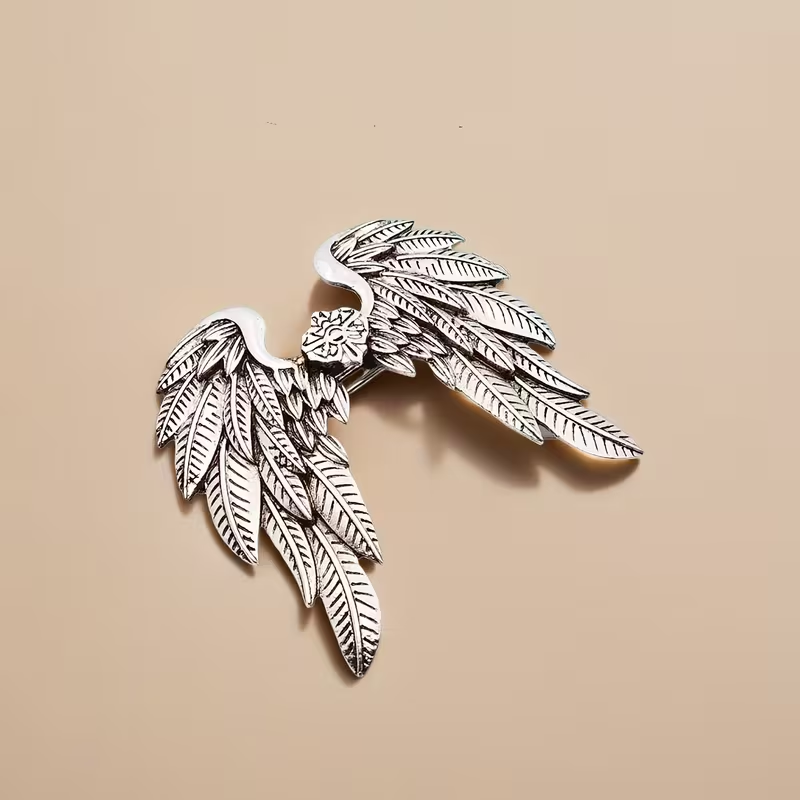 1pc バイキングエンジェルウィングヘアピン、女性用古代ノル - Women'S Viking Accessories のレビューと価格