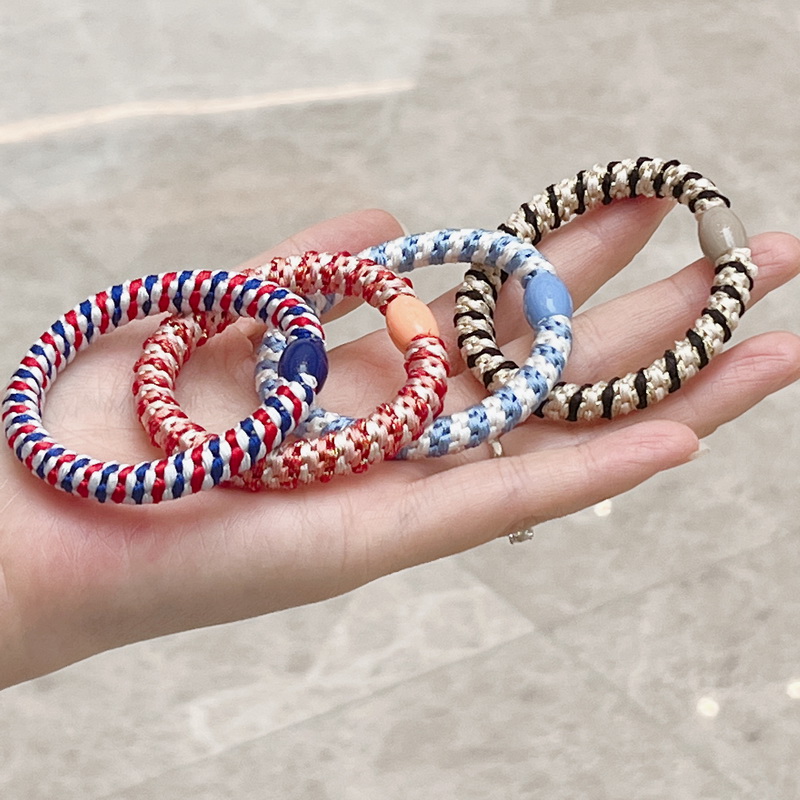 3 ピース/セット女性ファッションゴールドワイヤーヘアゴムバ - Wrap Ring Gold のレビューと価格