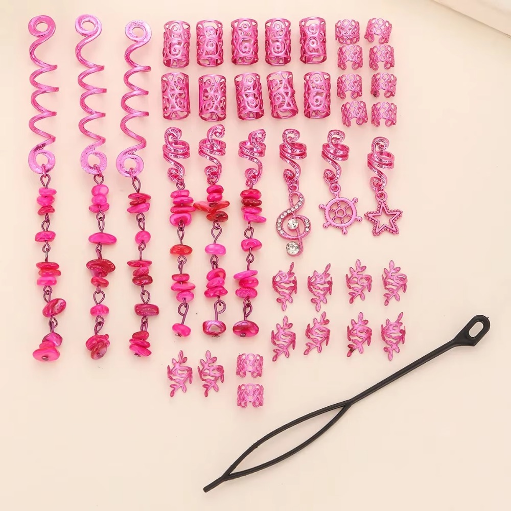 女性用ピンクバイキングスパイラルビーズ,10個,3Dチャーム - Women'S Viking Accessories のレビューと価格