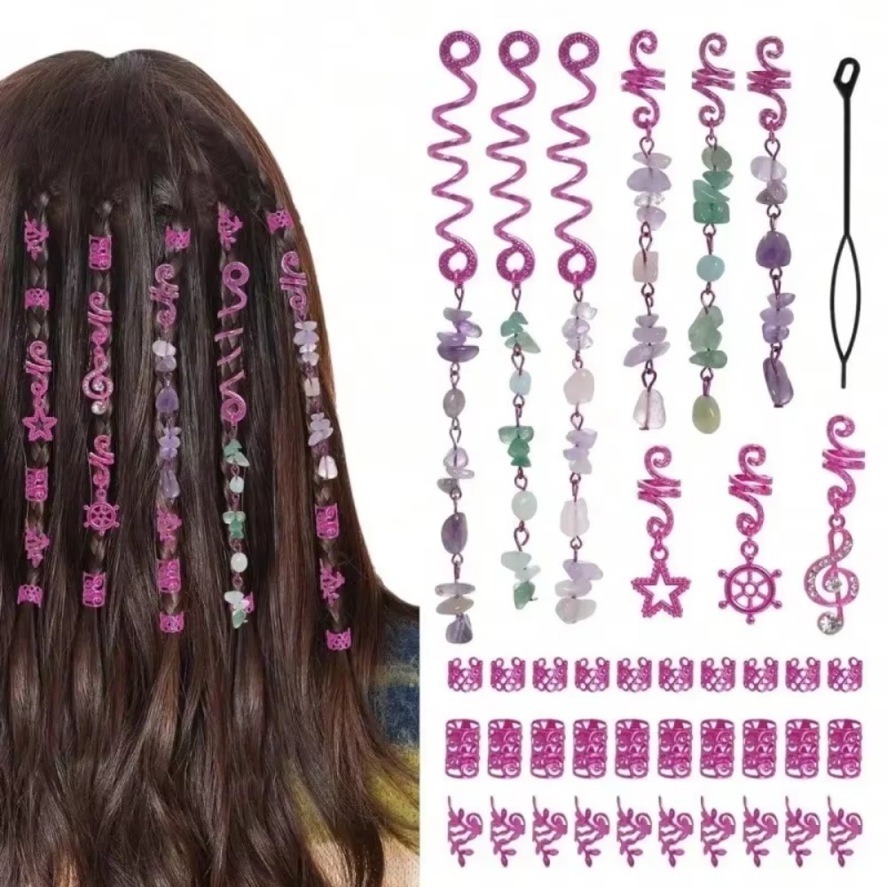 女性用ピンクバイキングスパイラルビーズ,10個,3Dチャーム - Women'S Viking Accessories のレビューと価格