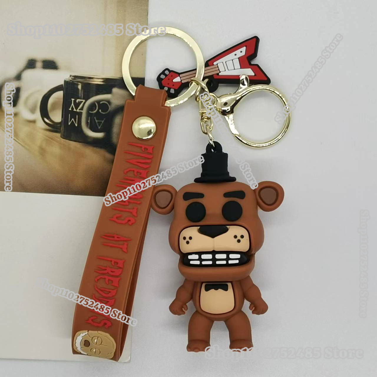 5 個漫画アニメ FNAF フィギュアキーホルダー恐ろしい人 - Women'S Key Accessories のレビューと価格