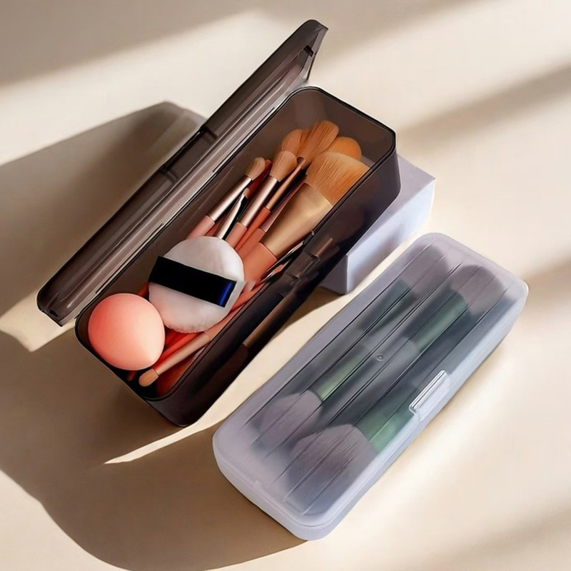 1PC 透明プラスチック化粧品収納ボックス化粧ブラシペンホル - Women Accessories Organizer のレビューと価格
