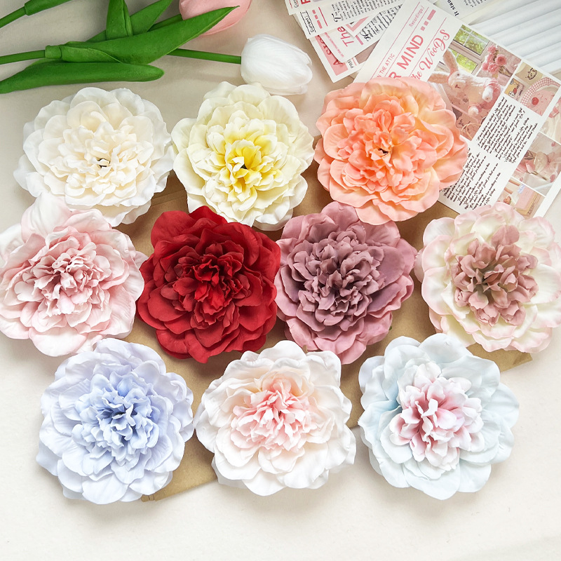 海辺の夕日の写真ヘアアクセサリー赤牡丹の花の髪のカテゴリー  - Women'S Accessories Categories のレビューと価格