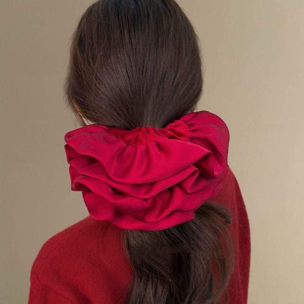 ベルベットのオーバーサイズシュシュ - ローバン用の高級ヘア - Hair Tie Velvet のレビューと価格