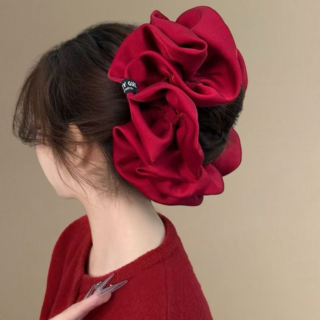 ベルベットのオーバーサイズシュシュ - ローバン用の高級ヘア - Hair Tie Velvet のレビューと価格