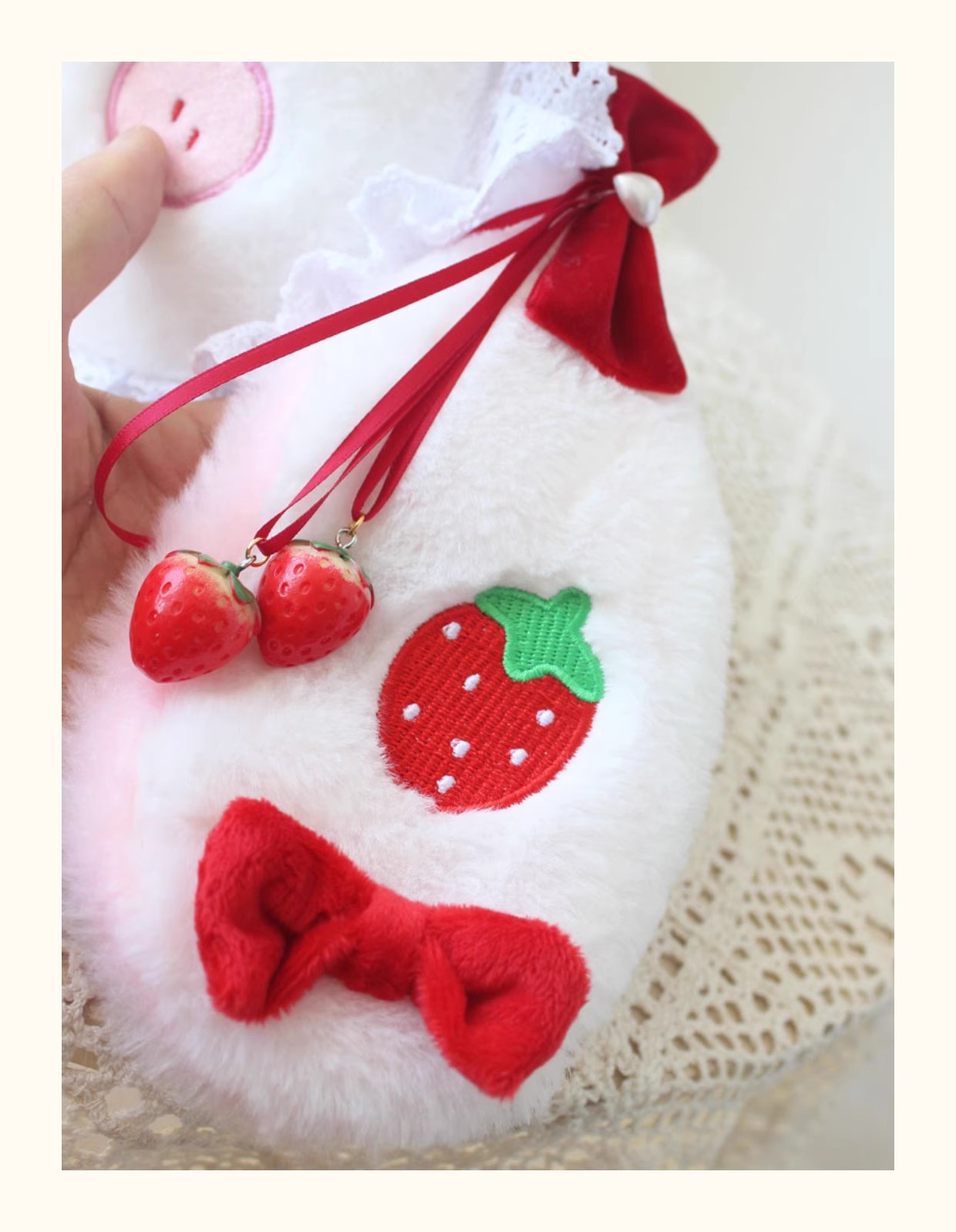 ロリータ 大容量 ソフトガール イチゴウサギ パールチェーン - Women'S Ear Accessories のレビューと価格