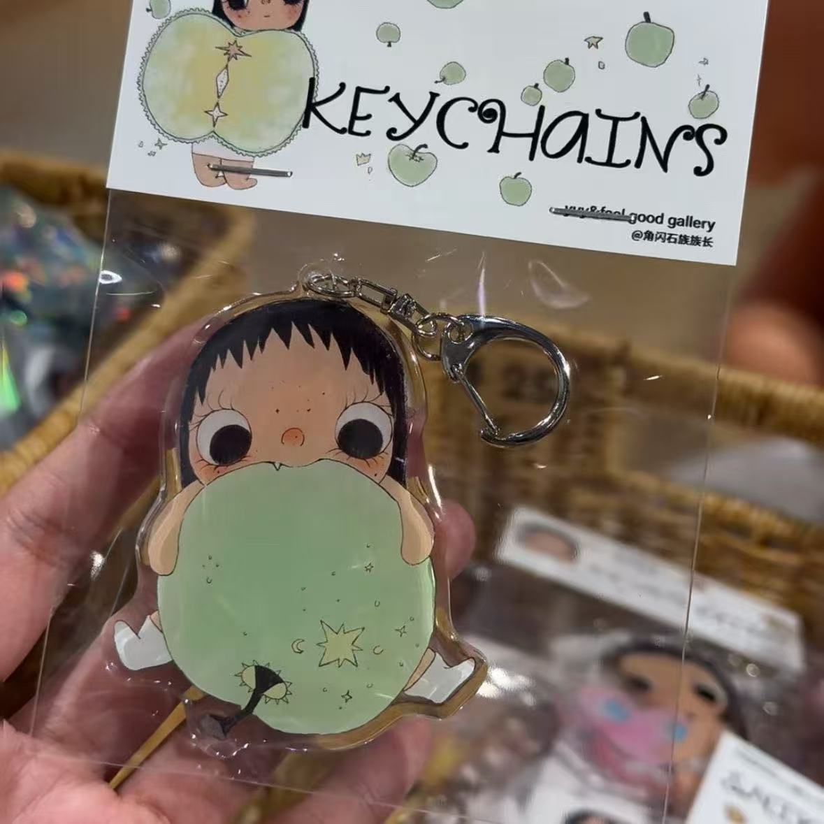 ユイは女の子です。 かわいい漫画の女の子キーホルダーかわいい - Women'S Key Accessories のレビューと価格