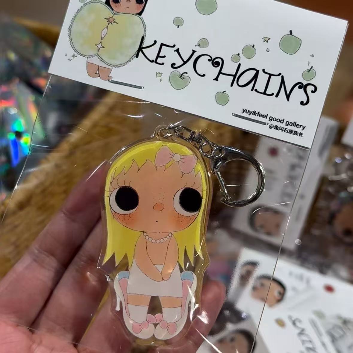 ユイは女の子です。 かわいい漫画の女の子キーホルダーかわいい - Women'S Key Accessories のレビューと価格