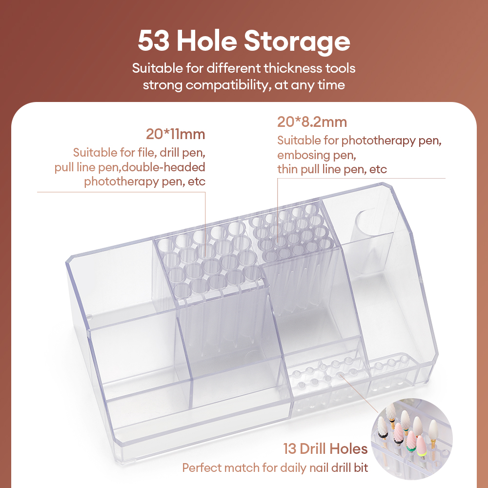 アクリル収納ラック ネイルアートツールオーガナイザー ネイル - Women Accessories Organizer のレビューと価格