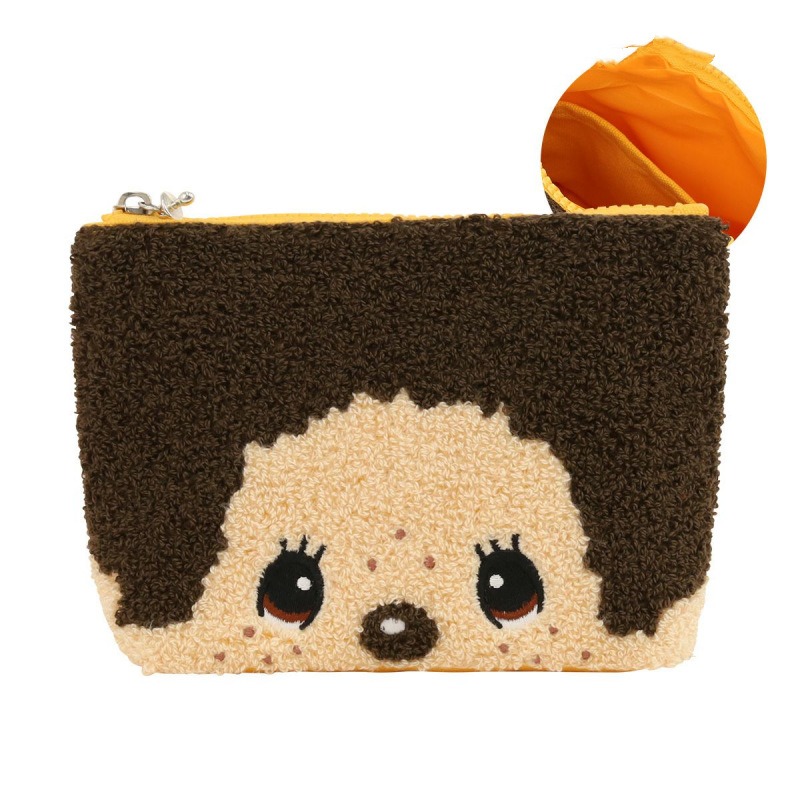 かわいいモンチッチ刺繍入りジッパー収納袋ポータブルタオルポー - Women Accessories Organizer のレビューと価格