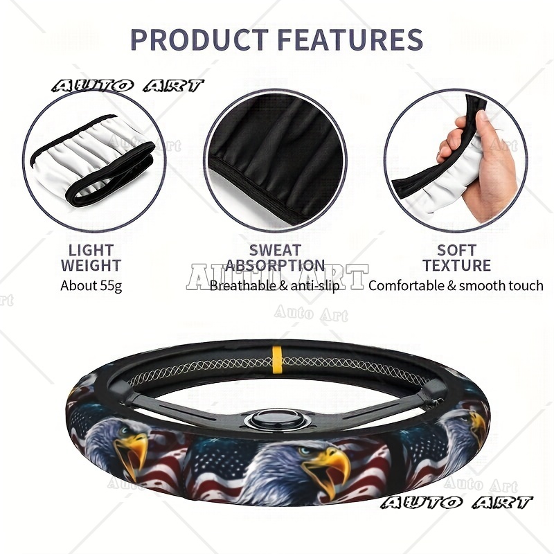アメリカン バルド イーグル プリント ステアリング ホイー - Women'S Eagles Accessories のレビューと価格