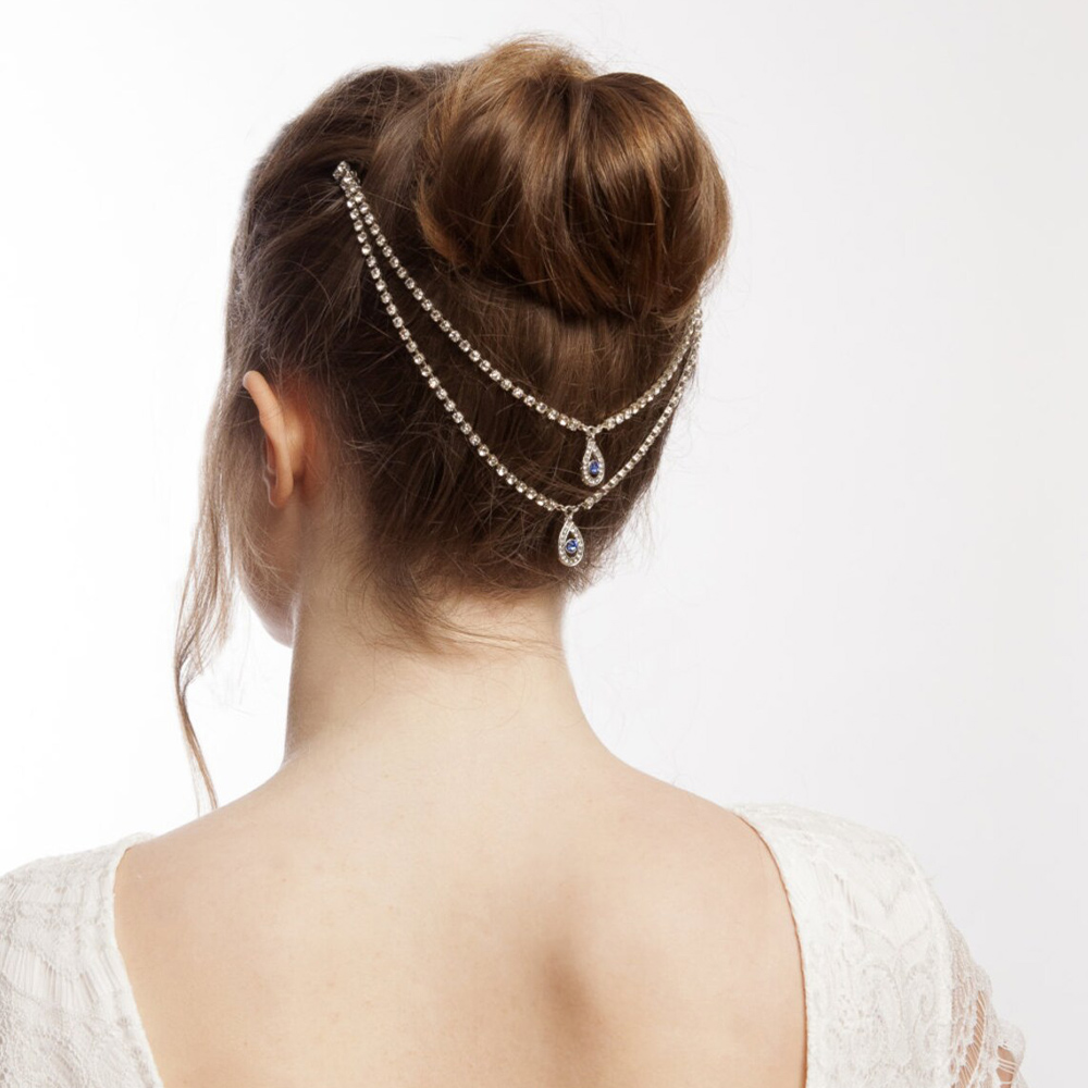 女性のための豪華な結婚式のヘアコームチェーン,水滴,自由奔放 - Women Accessories Dropshipping のレビューと価格