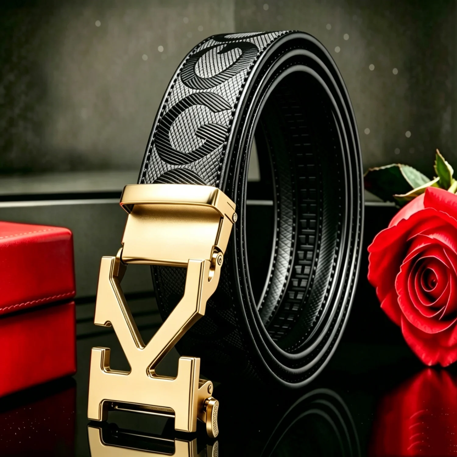 POYYAS スタイリッシュなメタルバックル メンズベルト  - Women'S Eagles Accessories のレビューと価格