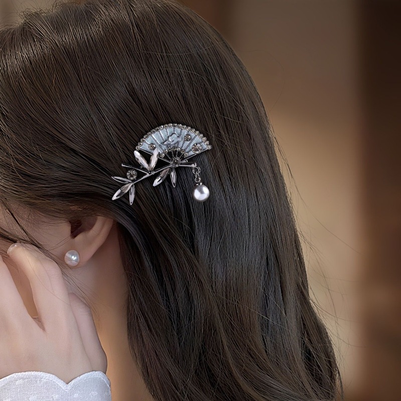 エレガントな中国風のサイドヘアクリップ、モダンなミニマリスト - Women'S Affordable Accessories のレビューと価格