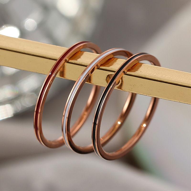 チタン鋼ローズゴールドカラー1mm薄型リング レディース テ - Wrap Ring Gold のレビューと価格