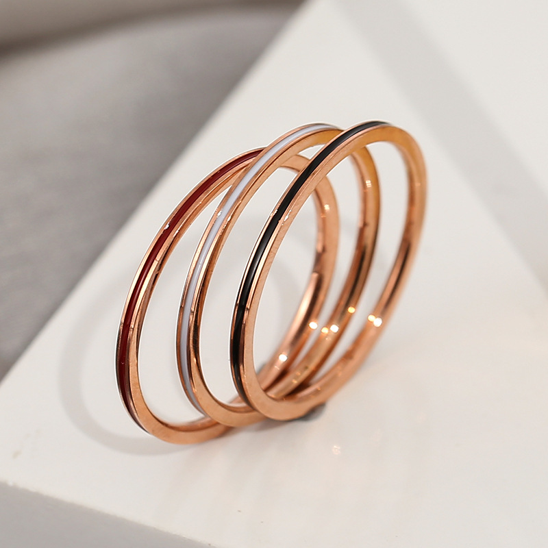 チタン鋼ローズゴールドカラー1mm薄型リング レディース テ - Wrap Ring Gold のレビューと価格