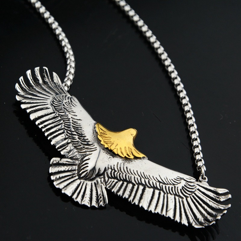 トレンディなイーグルペンダントシルバー 925 男性ネックレ - Women'S Eagles Accessories のレビューと価格