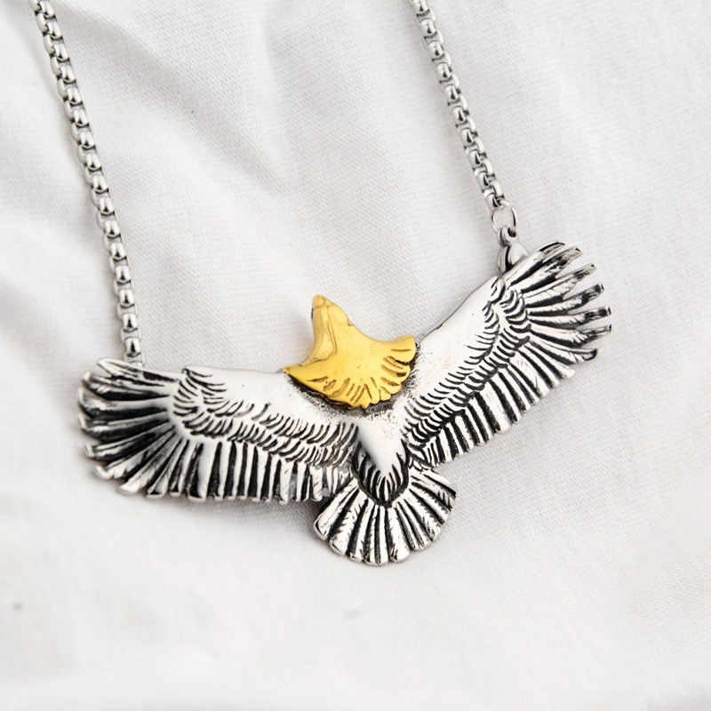 トレンディなイーグルペンダントシルバー 925 男性ネックレ - Women'S Eagles Accessories のレビューと価格