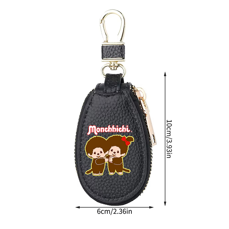 1 個モンチッチ革ジッパーキーウォレット女性ポケットキーホル - Women'S Key Accessories のレビューと価格