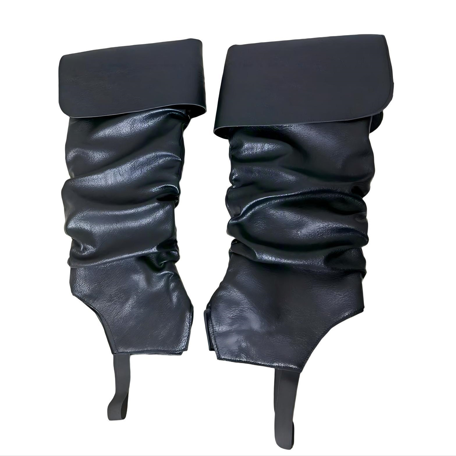 中世の海賊ブーツカバー大人メンズレディースバイキングレッグカ - Women'S Viking Accessories のレビューと価格