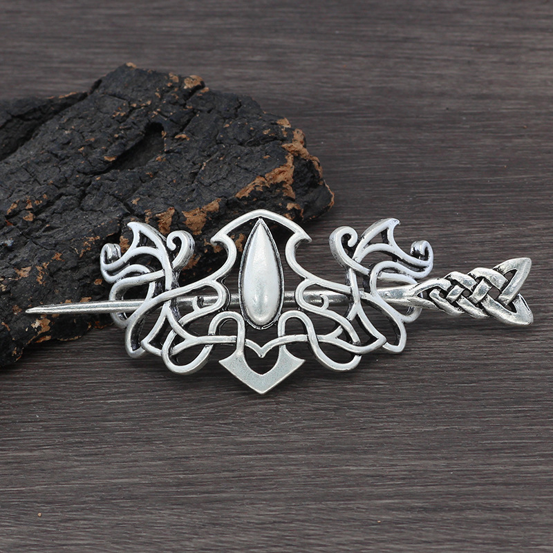 ヒップホップパンクスタイルレトロ中空女性の合金ヘアピンバイキ - Women'S Viking Accessories のレビューと価格
