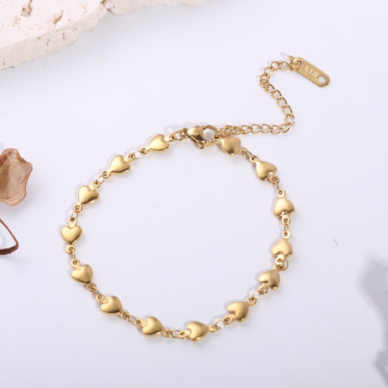 18Kゴールドメッキとフルハートデザインのステンレススチール - Women'S Affordable Accessories のレビューと価格