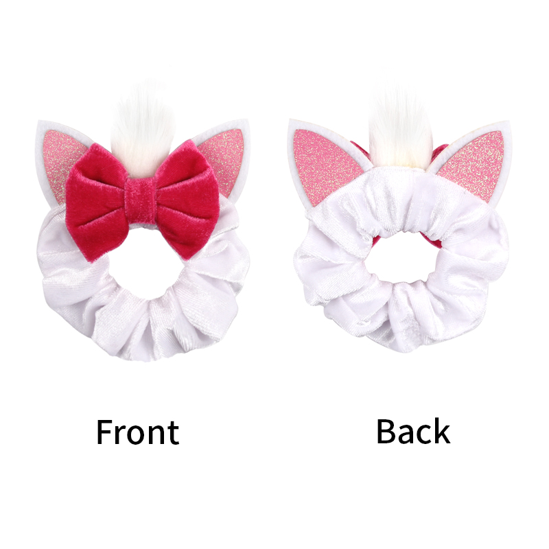 ディズニーマウスの耳ベルベットシュシュ女性用,ゴムバンド,ポ - Hair Tie Velvet のレビューと価格