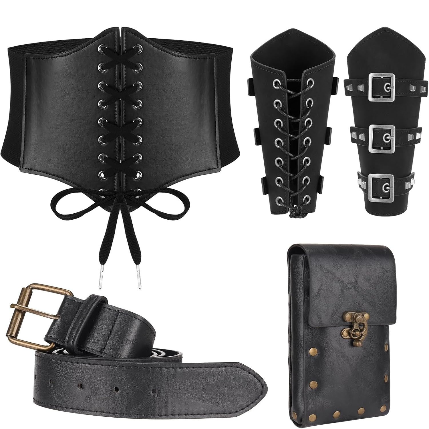 女性用ルネッサンスコルセットベルト、ファニーパック、ナイトブ - Women'S Viking Accessories のレビューと価格