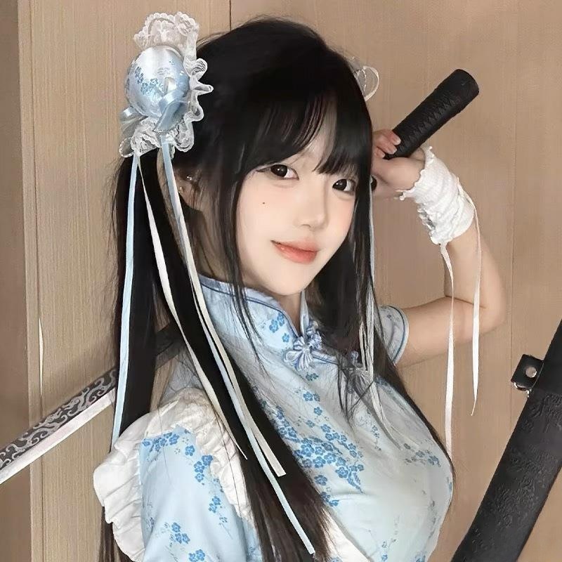 かわいいお団子ヘアピン中国風国民ファッションヘアアクセサリー - Women Accessories On Sale のレビューと価格