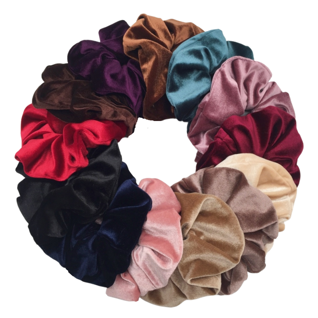 16cmファッションオーバーサイズベルベットシュシュ、女性用 - Hair Tie Velvet のレビューと価格