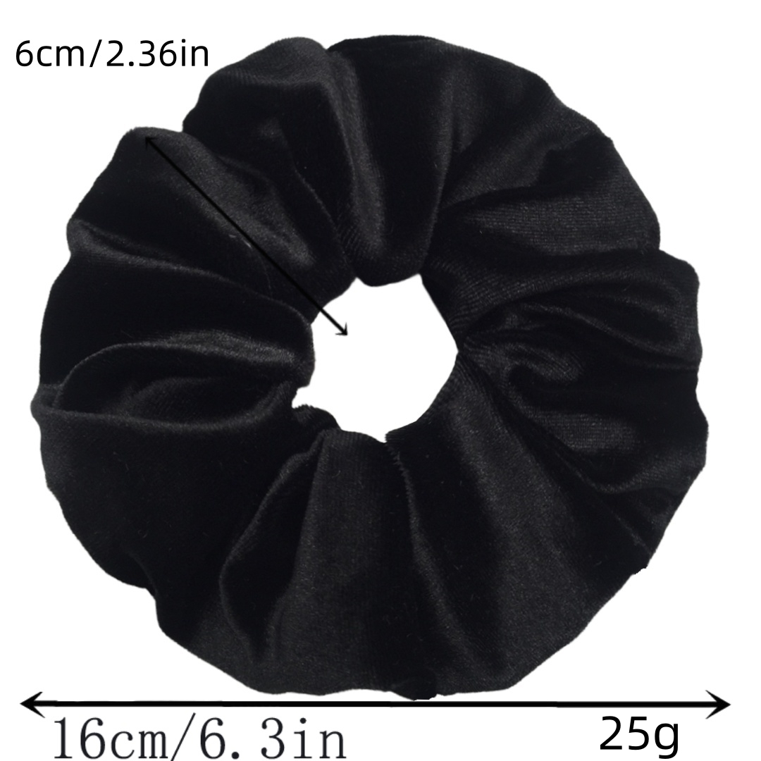 16cmファッションオーバーサイズベルベットシュシュ、女性用 - Hair Tie Velvet のレビューと価格