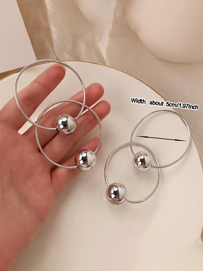 10 個のシンプルなゴールドとシルバーの丸いボールヘアゴムヘ - Wrap Ring Gold のレビューと価格